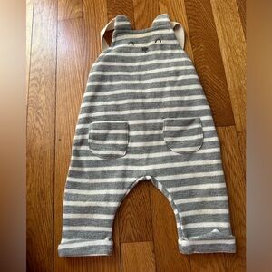 Zara overalls striped 1-3 months
